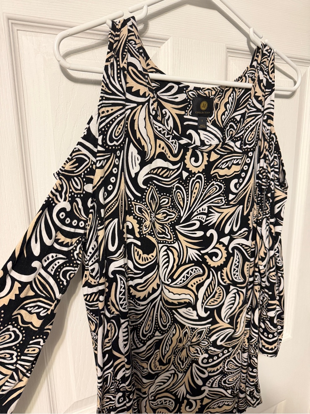 JM Collection Cold-Shoulder Tunic